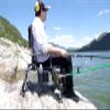 BBHW All Terrain Fishing Chairs Ultralight Collapsible, Lawn Hiking Hunting Ice Fishing Camping Chair, Adjustable Height Portable Outdoor Chair view 2