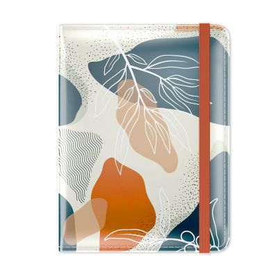 Passport Holder for Travel Essentials, Passport Wallet Cover Case for Travel Must Haves Accessories, Passport Book Holders for Women and Men, White Leaves