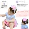 babygdesigns Baby Girl Lavender Tutu Soft and Fluffy - Baby Girl Tutu Skirt with Diaper Cover - Infant Tutu with 2 Headbands - Tutus for Girls view 2