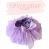babygdesigns Baby Girl Lavender Tutu Soft and Fluffy - Baby Girl Tutu Skirt with Diaper Cover - Infant Tutu with 2 Headbands - Tutus for Girls view 4