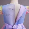 Fly Sleeves Flower Girls Embroidery Long Dress Sparkly Sequin Princess Dress Bridesmaid Pageant Evening Gown Birthday Rainbow Party Floor Length Gowns Tulle Maxi Dress Purple Rainbow 13-14 Years view 4