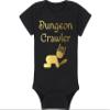 Gaming Baby Hat - Dungeon Crawler (Black Fabric - Gold Design) view 4