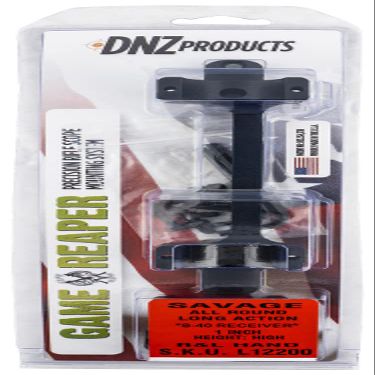 DNZ Products L12200: Savage-All Round Receiver-Long Action-High Mount-Black-with 8-40 Screw Holes