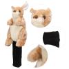 Golf Club Headcover,Kangaroo Shape Plush Golf Club Head Cover No.1 Wooden Club Cover for Course view 2