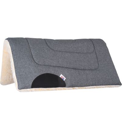 Mustang Brushed Denim Fleece Pony Pad Blue