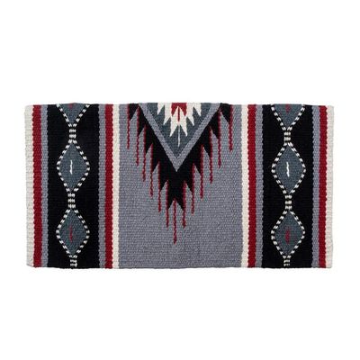 Mustang Del Rio NZ Wool Blanket Red/Grey