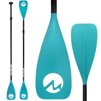MoiShow SUP Paddle Board Paddle - Adjustable Paddleboard Paddle Oar 4-Piece Floating Aluminum SUP Kayak Paddle