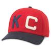 AMERICAN NEEDLE Kansas City Monarchs Archive Legend Negro League Vintage Historic Baseball Team Buckle Strap Dad Hat (21005B-KCM-RDNV) view 1