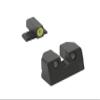Meprolight Hyper-Bright Hunting Firearm Masada Pistol Sight Set, Yellow Ring/Green, Fixed, Handgun Accessory (0495873121) view 1