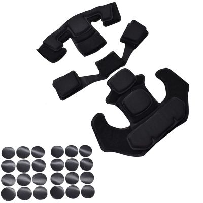 Internal Memory Foam Pads helmet lining Tactical Airsoft Helmet Padding kit Replacement Helmet Liner System Protective Cushion Mat Accessories fit Fast MT MICH IBH AF ACH MK M88 Airsoft Helmet