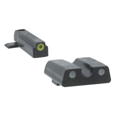 Meprolight Evergreen Hunting Firearm Masada Pistol Sight Set, Yellow Ring/Green, Handgun Scopes (83300031)
