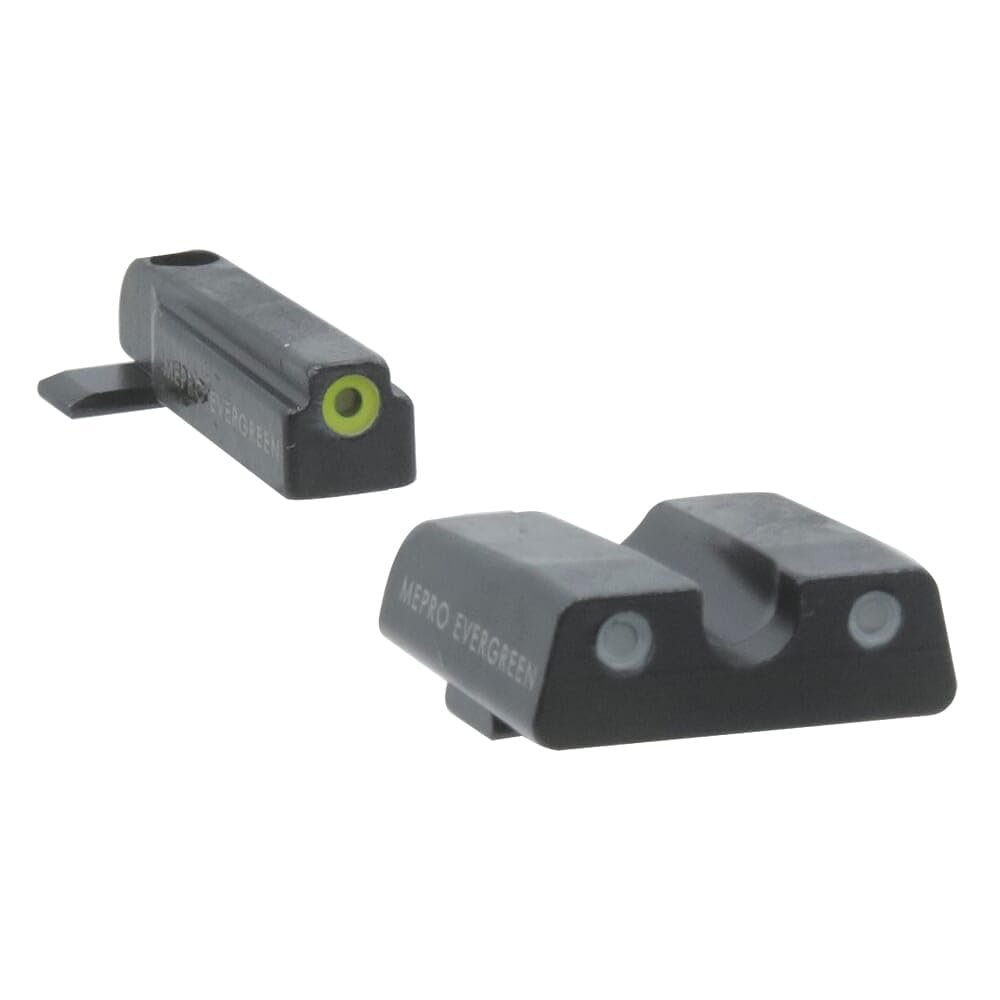 Meprolight Evergreen Hunting Firearm Masada Pistol Sight Set, Yellow Ring/Green, Handgun Scopes (83300031)