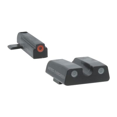 Meprolight Evergreen Hunting Firearm Masada Pistol Sight Set, Orange Ring/Green, Enhanced Visibility (83100031)