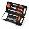 KNINE OUTDOORS Hunting Deer Knife Set Field Dressing Kit Portable Game Processor Set Red Maple Camo Handle, 8 Pieces view 2