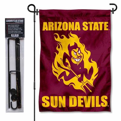 Arizona State Sun Devils Garden Flag with Pole Stand Holder
