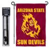 Arizona State Sun Devils Garden Flag with Pole Stand Holder view 2