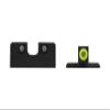 Meprolight Hyper-Bright Sig Sauer P-Frame Pistol Sight Set, Yellow Ring/Green Dot, Tritium Illumination, 9mm/.357 SIG (0401103121) view 3
