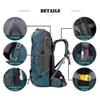 Bseash 60L Waterproof Hiking Camping Backpack with Rain Cover, Large Outdoor Sport Travel Daypack Rucksack for Climbing view 4