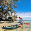 MoiShow SUP Paddle Board Paddle - Adjustable Paddleboard Paddle Oar 4-Piece Floating Aluminum SUP Kayak Paddle view 2