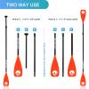 MoiShow SUP Paddle Board Paddle - Adjustable Paddleboard Paddle Oar 4-Piece Floating Aluminum SUP Kayak Paddle view 4