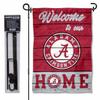 Alabama Crimson Tide Welcome to our Home Garden Flag with Stand Holder view 1