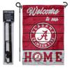 Alabama Crimson Tide Welcome to our Home Garden Flag with Stand Holder view 2