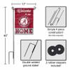 Alabama Crimson Tide Welcome to our Home Garden Flag with Stand Holder view 3