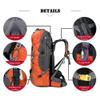Bseash 60L Waterproof Hiking Camping Backpack with Rain Cover, Large Outdoor Sport Travel Daypack Rucksack for Climbing view 4