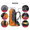 Bseash 60L Waterproof Hiking Camping Backpack with Rain Cover, Large Outdoor Sport Travel Daypack Rucksack for Climbing view 4
