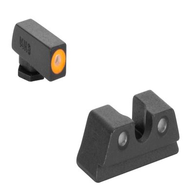 Meprolight Hyper-Bright Taurus GX4 Pistol Sight Set, Orange Ring/Green, Fixed Sight (0465013131)