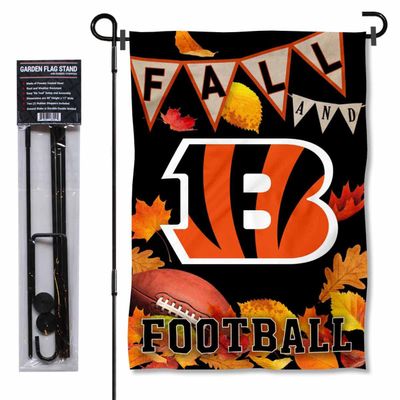 Bengals Fall Seasonal Garden Flag and Flagpole Mount