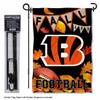 Bengals Fall Seasonal Garden Flag and Flagpole Mount view 2