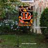Bengals Fall Seasonal Garden Flag and Flagpole Mount view 3
