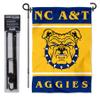 College Flags & Banners Co. North Carolina A&T Aggies Garden Flag with Stand Holder view 2