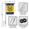 College Flags & Banners Co. North Carolina A&T Aggies Garden Flag with Stand Holder view 3