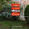 Cincinnati Bengals Throwback Retro Vintage Garden Flag and Flagpole Mount view 3