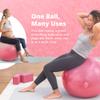 Greater Goods Yoga Ball 55cm Anti-Burst Exercise Ball for Pilates, Stability, Pregnancy & Workouts, Includes Pump, Pink view 2