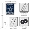 Dallas Cowboys Welcome To Our Home Garden Flag and Flagpole Mount view 3