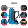 Bseash 60L Waterproof Hiking Camping Backpack with Rain Cover, Large Outdoor Sport Travel Daypack Rucksack for Climbing view 4