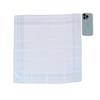 CTM Men's Cotton Classic Banded Handkerchief, White view 3