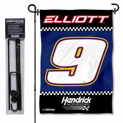 Chase Elliott Garden Flag and Flagpole Mount