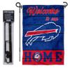 Buffalo Bills Welcome To Our Home Garden Flag and Flagpole Mount view 2
