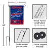 Buffalo Bills Welcome To Our Home Garden Flag and Flagpole Mount view 3