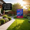 Buffalo Bills Welcome To Our Home Garden Flag and Flagpole Mount view 4