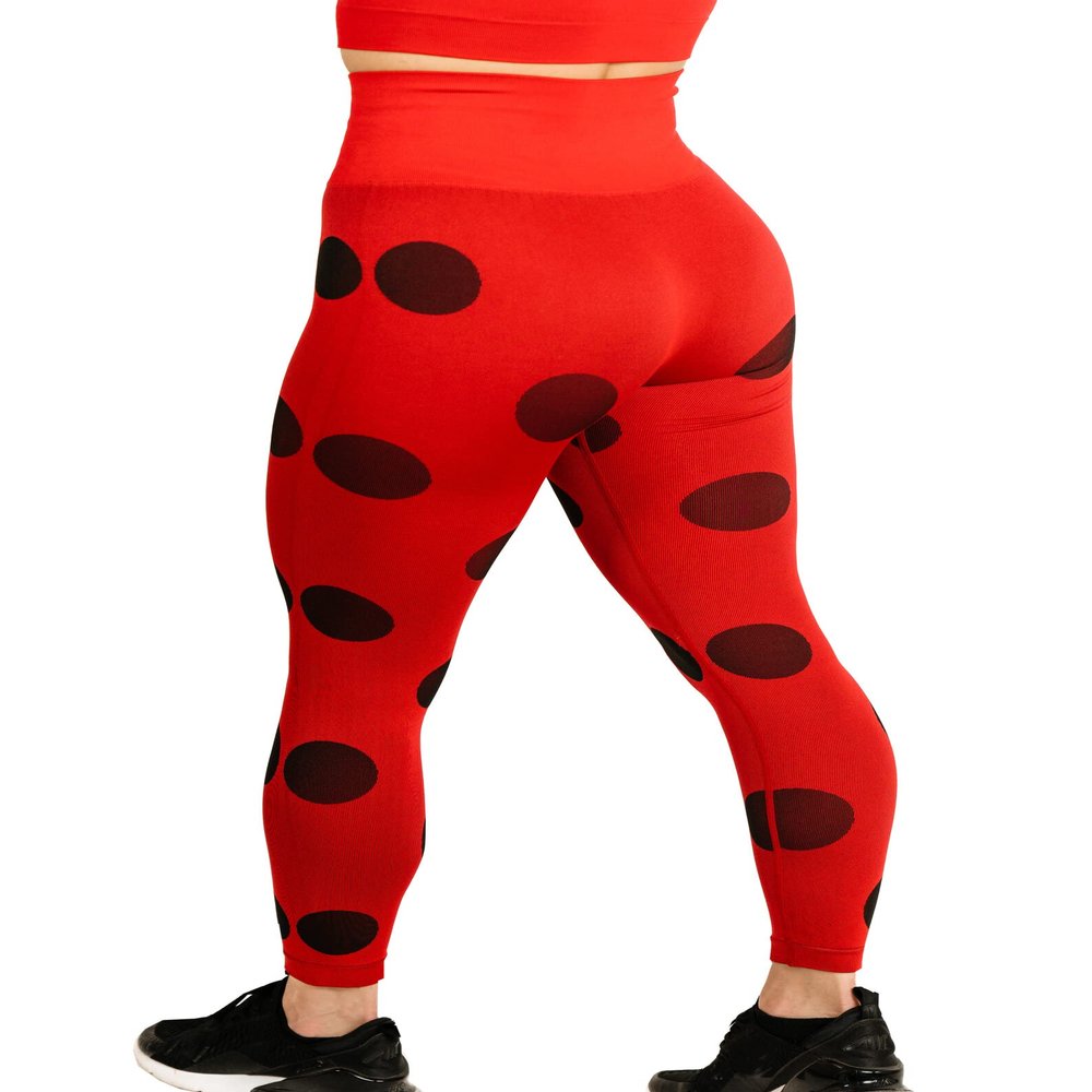 Miraculous Womens Workout Leggings Red Small