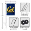Cal Berkeley Golden Bears Garden Flag with Stand Holder view 3