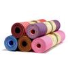 TPE Yoga Mat - Premium Non slip Eco-Friendly 6MM Exercise & Fitness Mat with Carrier Sling 100% Latex Free (Navy Blue/Light Blue) view 1
