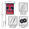 Boston Red Sox 9 Time Champions Garden Flag and Pole Stand Mount view 3