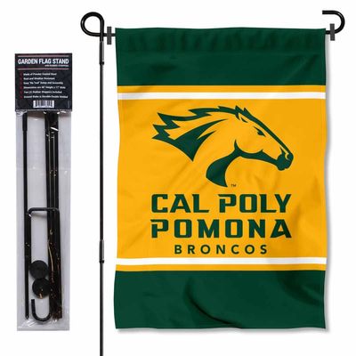 Cal Poly Pomona Broncos Garden Flag with Stand Holder