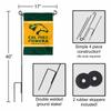 Cal Poly Pomona Broncos Garden Flag with Stand Holder view 3